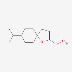 molecular formula C13H24O2 B13221251 [8-(Propan-2-yl)-1-oxaspiro[4.5]decan-2-yl]methanol 