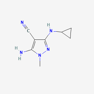 5-Amino-3-(cyclopropylamino)-1-methyl-1H-pyrazole-4-carbonitrile