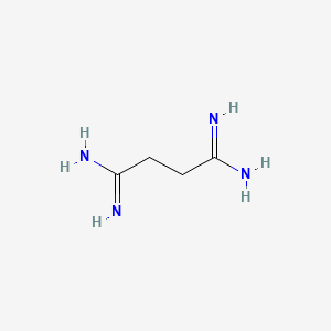 molecular formula C4H10N4 B13221291 Butanebis(imidamide) 