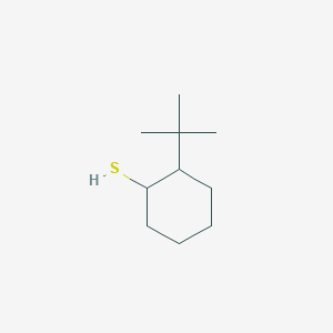 molecular formula C10H20S B13221307 2-Tert-butylcyclohexane-1-thiol 