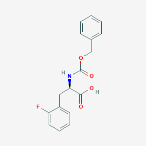 molecular formula C17H16FNO4 B1322131 (R)-2-(((苄氧羰基)氨基)-3-(2-氟苯基)丙酸 CAS No. 401-28-5