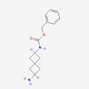 molecular formula C15H20N2O2 B13221322 Benzyl 6-aminospiro[3.3]hept-2-ylcarbamate CAS No. 1087798-39-7