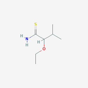 molecular formula C7H15NOS B13221371 2-Ethoxy-3-methylbutanethioamide 