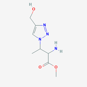 Methyl 2-amino-3-[4-(hydroxymethyl)-1H-1,2,3-triazol-1-yl]butanoate