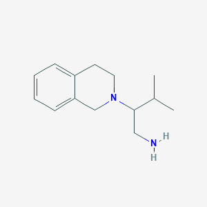 3-Methyl-2-(1,2,3,4-tetrahydroisoquinolin-2-yl)butan-1-amine