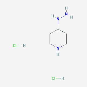 molecular formula C5H15Cl2N3 B1322145 4-肼基哌啶二盐酸盐 CAS No. 380226-98-2