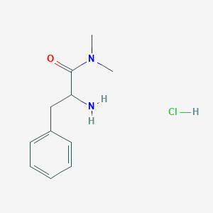 molecular formula C11H17ClN2O B1322146 2-氨基-N,N-二甲基-3-苯基丙酰胺盐酸盐 CAS No. 1175090-79-5