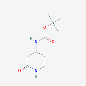 molecular formula C10H18N2O3 B1322147 叔丁基N-(2-氧代哌啶-4-基)氨基甲酸酯 CAS No. 1263281-78-2