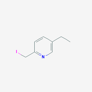 molecular formula C8H10IN B13221473 5-Ethyl-2-(iodomethyl)pyridine 