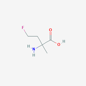 molecular formula C5H10FNO2 B13221477 2-Amino-4-fluoro-2-methylbutanoic acid 