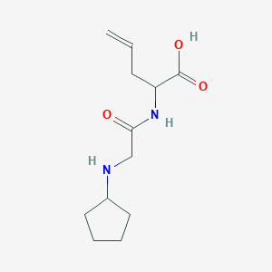 2-[2-(Cyclopentylamino)acetamido]pent-4-enoic acid