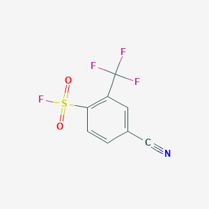 4-Cyano-2-(trifluoromethyl)benzene-1-sulfonyl fluoride