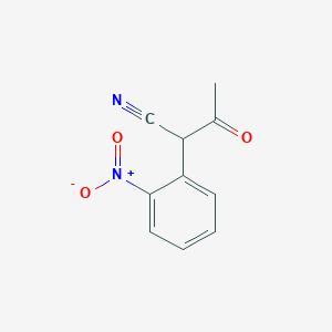 molecular formula C10H8N2O3 B13221514 2-(2-Nitrophenyl)-3-oxobutanenitrile CAS No. 681477-54-3