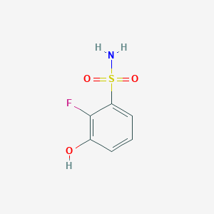 molecular formula C6H6FNO3S B13221521 2-Fluoro-3-hydroxybenzenesulfonamide 