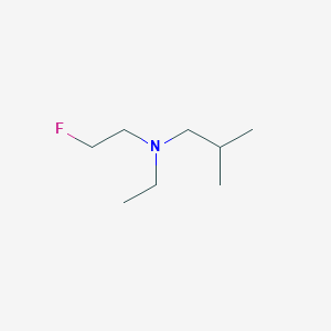 molecular formula C8H18FN B13221537 Ethyl(2-fluoroethyl)(2-methylpropyl)amine 