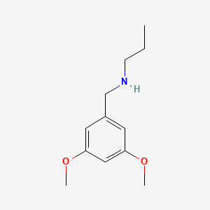 molecular formula C12H19NO2 B13221568 [(3,5-Dimethoxyphenyl)methyl](propyl)amine 