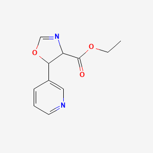 Ethyl 5-(pyridin-3-YL)-4,5-dihydro-1,3-oxazole-4-carboxylate