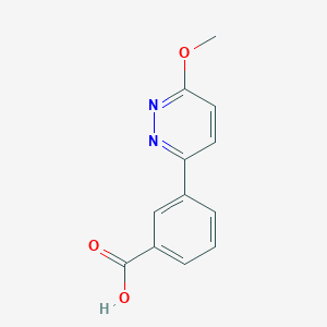 B1322160 3-(6-Methoxypyridazin-3-yl)benzoic acid CAS No. 1235441-37-8
