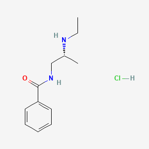 molecular formula C12H19ClN2O B13221619 N-[(2R)-2-(ethylamino)propyl]benzamide hydrochloride 