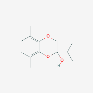 5,8-Dimethyl-2-(propan-2-yl)-2,3-dihydro-1,4-benzodioxin-2-ol