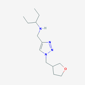 ({1-[(oxolan-3-yl)methyl]-1H-1,2,3-triazol-4-yl}methyl)(pentan-3-yl)amine