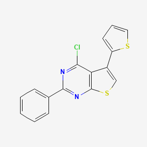 4-Chloro-2-phenyl-5-(thiophen-2-YL)thieno[2,3-D]pyrimidine