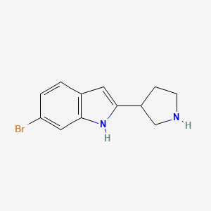 6-Bromo-2-(pyrrolidin-3-yl)-1H-indole