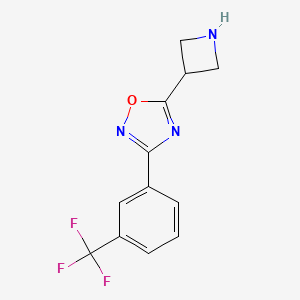 5-(Azetidin-3-yl)-3-[3-(trifluoromethyl)phenyl]-1,2,4-oxadiazole