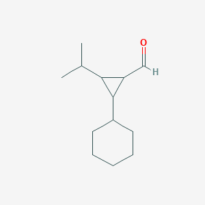 2-Cyclohexyl-3-(propan-2-yl)cyclopropane-1-carbaldehyde