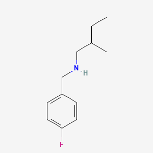 molecular formula C12H18FN B13221723 [(4-Fluorophenyl)methyl](2-methylbutyl)amine 