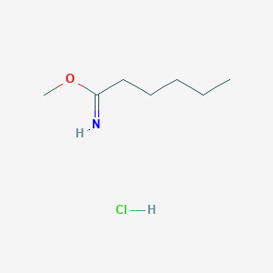 molecular formula C7H16ClNO B13221738 Methylhexanimidatehydrochloride 