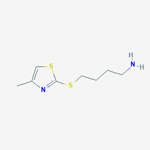 4-((4-Methylthiazol-2-yl)thio)butan-1-amine