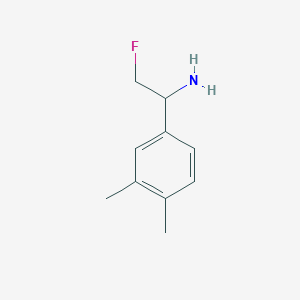 1-(3,4-Dimethylphenyl)-2-fluoroethan-1-amine