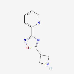 2-[5-(Azetidin-3-YL)-1,2,4-oxadiazol-3-YL]pyridine