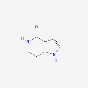 molecular formula C7H8N2O B1322181 1H,4H,5H,6H,7H-吡咯并[3,2-c]吡啶-4-酮 CAS No. 736990-65-1