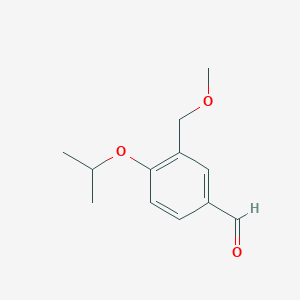 molecular formula C12H16O3 B1322182 4-异丙氧基-3-(甲氧基甲基)苯甲醛 CAS No. 947012-59-1