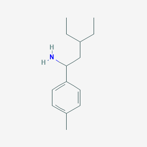 3-Ethyl-1-(4-methylphenyl)pentan-1-amine