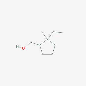 molecular formula C9H18O B13221848 (2-Ethyl-2-methylcyclopentyl)methanol 