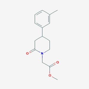 Methyl 2-[4-(3-methylphenyl)-2-oxopiperidin-1-yl]acetate