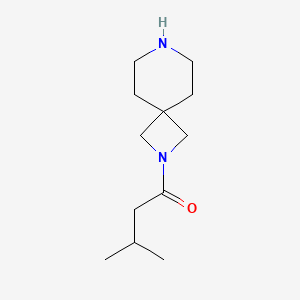 molecular formula C12H22N2O B13221879 1-{2,7-Diazaspiro[3.5]nonan-2-yl}-3-methylbutan-1-one 