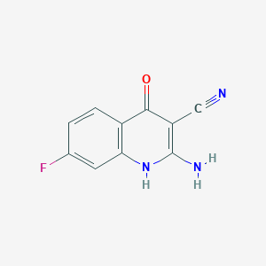 2-Amino-7-fluoro-4-hydroxyquinoline-3-carbonitrile