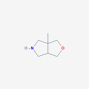 molecular formula C7H13NO B13221916 3a-methyl-hexahydro-1H-furo[3,4-c]pyrrole 