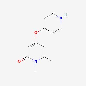 1,6-dimethyl-4-(piperidin-4-yloxy)pyridin-2(1H)-one