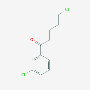 molecular formula C11H12Cl2O B1322195 5-氯-1-(3-氯苯基)-1-氧戊烷 CAS No. 487058-78-6