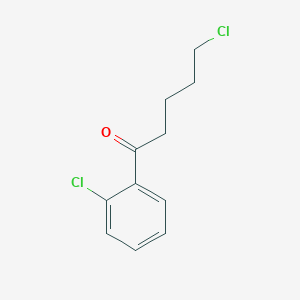 molecular formula C11H12Cl2O B1322196 5-氯-1-(2-氯苯基)-1-氧戊烷 CAS No. 487058-79-7