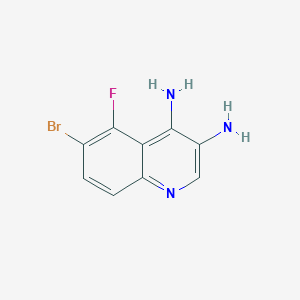 6-Bromo-5-fluoroquinoline-3,4-diamine