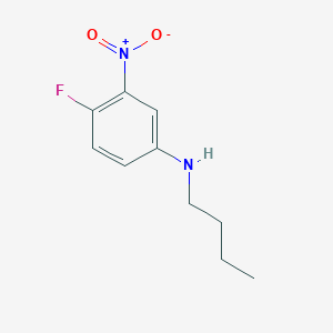 molecular formula C10H13FN2O2 B13221966 N-butyl-4-fluoro-3-nitroaniline 