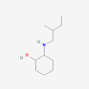 molecular formula C11H23NO B13221968 2-[(2-Methylbutyl)amino]cyclohexan-1-ol 