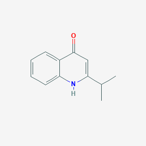 molecular formula C12H13NO B13221984 2-(Propan-2-yl)-1,4-dihydroquinolin-4-one 