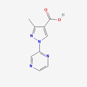 3-methyl-1-(pyrazin-2-yl)-1H-pyrazole-4-carboxylic acid